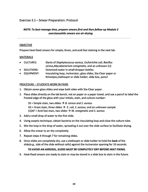 Microbiology Module 3: Staining - New Page